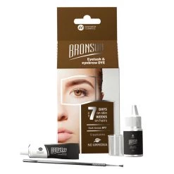 Bronsun Eyelash And Eyebrow Dye Trial Kit Dark Brown #7 New