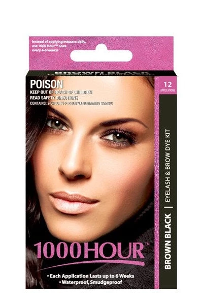 New 1000 Hour Brown Black Eyelash & Brow Dye Kit 3 New 1000 Hour Brown Black Eyelash & Brow Dye Kit