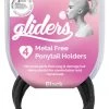 New Gliders Premium Metal Free Ponytail Holders 4pk