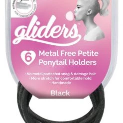Gliders Premium Metal Free Petites Ponytail Holders 6pk