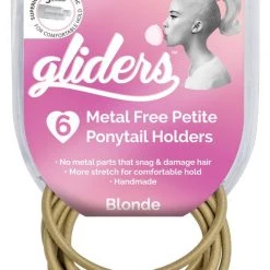 Gliders Premium Metal Free Petites Ponytail Holders 6pk