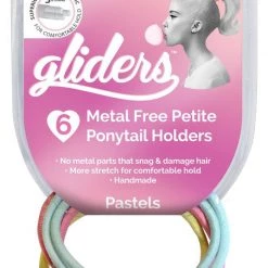 Gliders Premium Metal Free Petites Ponytail Holders 6pk