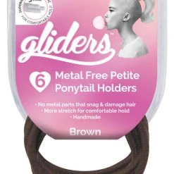 Gliders Premium Metal Free Petites Ponytail Holders 6pk