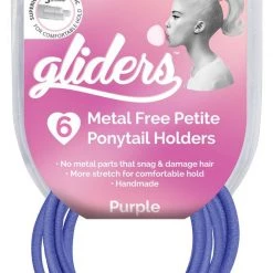 Gliders Premium Metal Free Petites Ponytail Holders 6pk