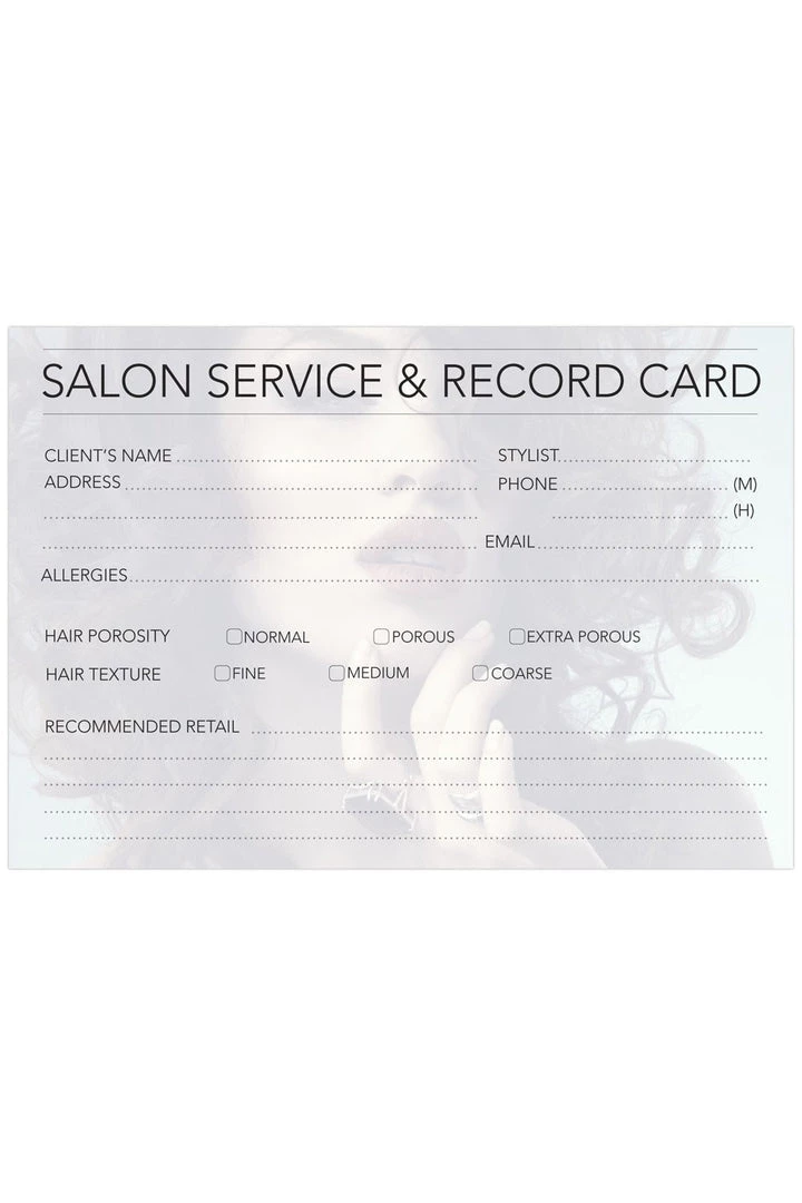 Dateline Imports Professional Hairdressing Client Record Cards New 3 Dateline Imports Professional Hairdressing Client Record Cards New