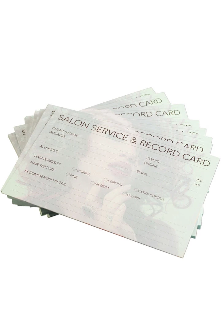 Dateline Imports Professional Hairdressing Client Record Cards New 5 Dateline Imports Professional Hairdressing Client Record Cards New