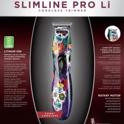 Andis Slimline Pro Li T-Blade Trimmer - Sugar Skull Design