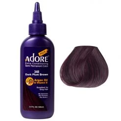 Adore Semi-Permanent Hair Color Adore Plus Semi Permanent Dark Plum Brown New