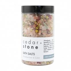 Natures Purity Cedar + Stone Bath Salts Frankincense & Lime