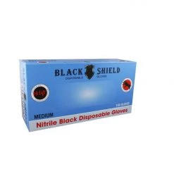 Hi Lift Black Shield Disposable Black Gloves New