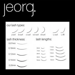 Jeorg. Lashes New Jeorg. Ellipse Lash Mixed Tray D Curl 9-14mm