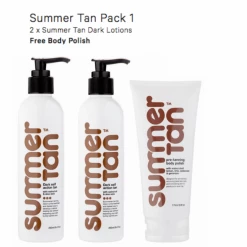 Summer Tan Self Tanning Lotion Dark Christmas Pack