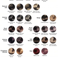 Hi Lift True Shades Colour Chart New