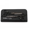 New Global Scissors Raven Cutting Scissor And Thinner Bundle - Black 1 New Global Scissors Raven Cutting Scissor And Thinner Bundle - Black