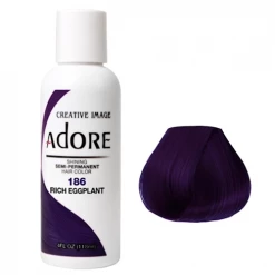 Adore Semi-Permanent Hair Color Adore Semi Permanent Hair Colour Rich Eggplant New