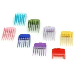 New Wahl Coloured Plastic Attachment Combs Caddie
