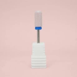 New Mitty Pink Ceramic Smooth Top Barrel Nail Drill Bit - Medium