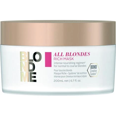 Schwarzkopf BlondMe All Blondes Rich Mask New 3 Schwarzkopf BlondMe All Blondes Rich Mask New