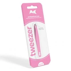 Artists Choice Arched Slant Tip Tweezer Light Pink